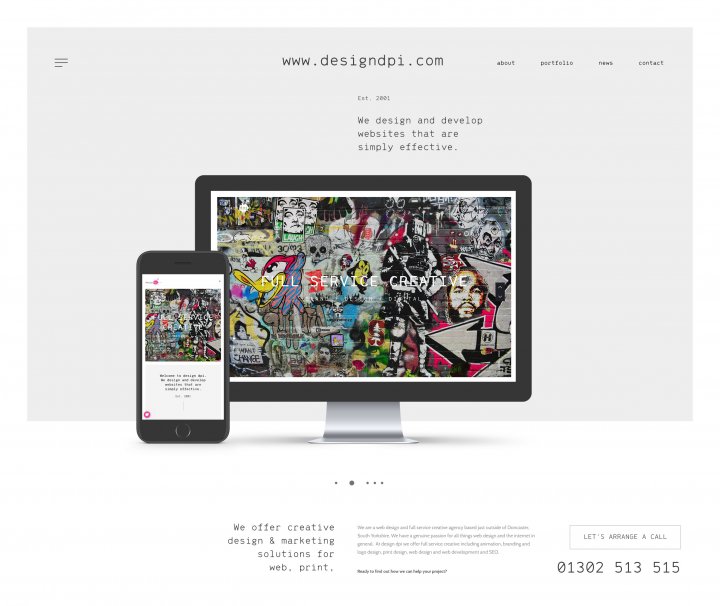 design dpi's new website