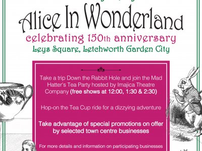 Alice in Wonderland - 150th anniversary, Letchworth Garden City