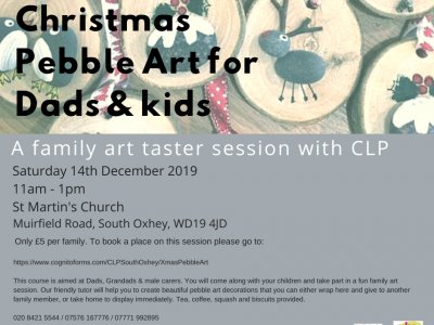 Christmas Pebble Art for Dads, Grandads & Kids