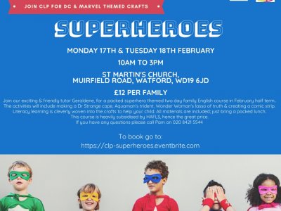 DC & Marvel Superheroes Family Workshops