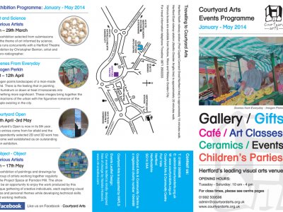 Exhibition & Classes Schedule at Courtyard Arts Centre