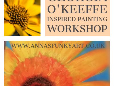 Georgia O'Keeffe inspired painting workshop