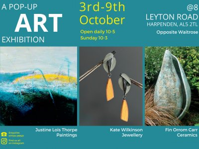 Harpenden POP-UP Art Exhibition 3rd - 9th October 2022