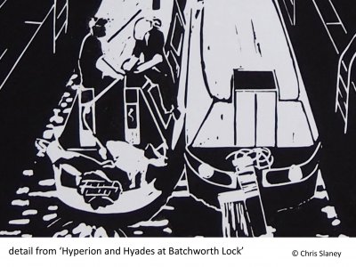 Linocut prints in the National Waterways Museum