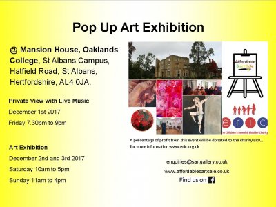 Pop Up Art Exhibition in St Albans