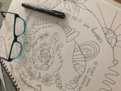 Spiral Sketching & Colouring for wellbeing - FREE session