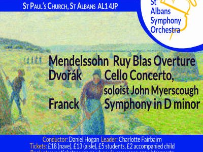 St Albans Symphony Orchestra (SASO) 01MAR25 concert