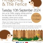 Toddler Tuesday at Hertford Museum: Hedgehog & the Fence