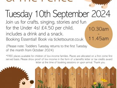 Toddler Tuesday at Hertford Museum: Hedgehog & the Fence