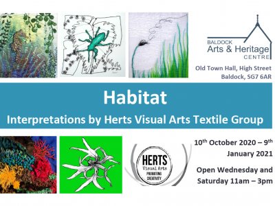 “Habitat” Textile Art at Baldock Arts & Heritage Centre