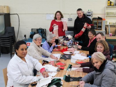 Xmas stocking workshop for Grandparents