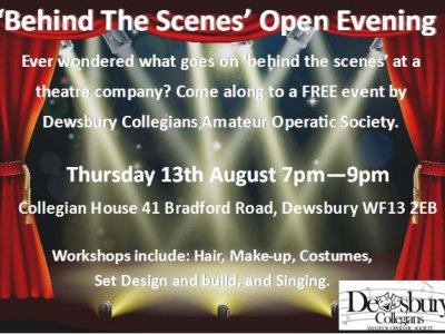 Behind The Scenes Open Evening