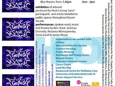 GOING SANE? EVENT | FRI 29 & Sat 30 APR