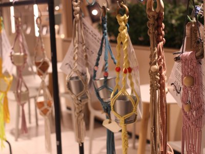 Macrame Plant Hangers at the Woolly Tap