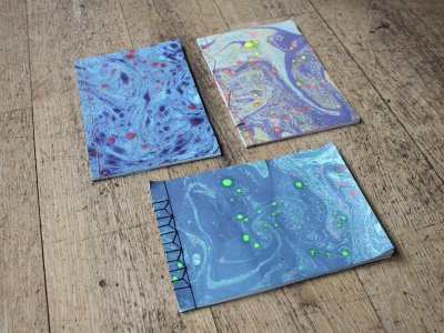 Marbling & Book Binding Workshop at Frill & Flounce