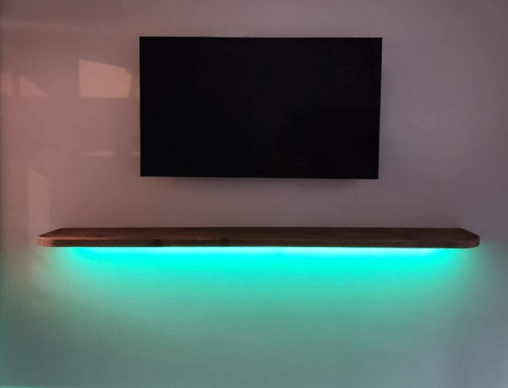 Led Floating shelves/ Media Shelf