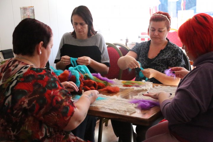 Molly Hawkins Artist in Residence at Batley's Corner Cafe