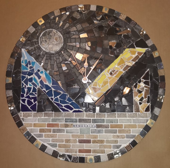 Mosaic Logo Clock