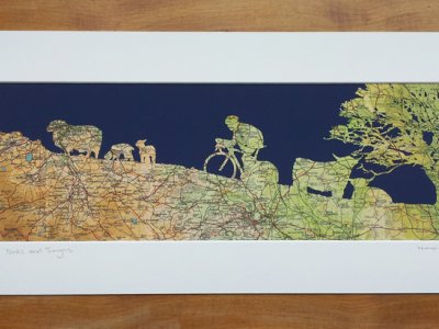 A Yorkshire cycling print