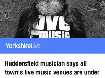 Yorkshire Live article. Pat Fulgoni / Music Venue Trust