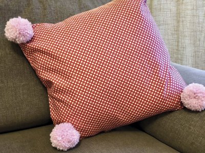 Adults Sewing - Create a Pom Pom Cushion