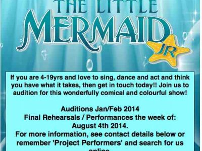 Auditions for Disneys The Little Mermaid Jnr - Jan/Feb 2014