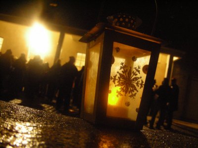 Carols in the courtyard at Greenway