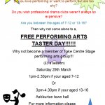 FREE PERFORMING ARTS TASTER DAY