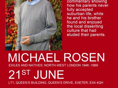 Michael Rosen Public Event - Sat 21st June, 11 to 12:30 - Exeter