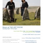 Music at THE ART ROOM, Topsham