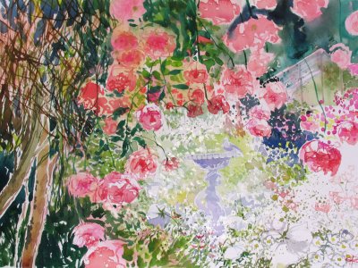 Painting Flowers in the Garden, watercolour course