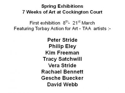 Spring exhibition at Cockington Court