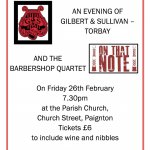 Tobay Gilbert and Sullivan Society January Concert