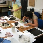 Workshop: Printmaking without a Press. Tutor: Deborah Treliving 