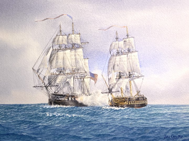 Action between USS Constitution and HMS Guerriere 1812