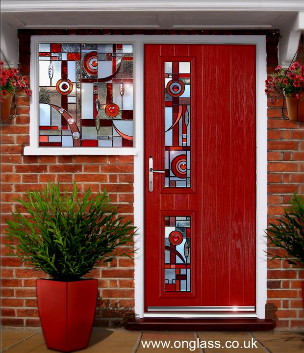 Bevel & Jewelled door and side windows