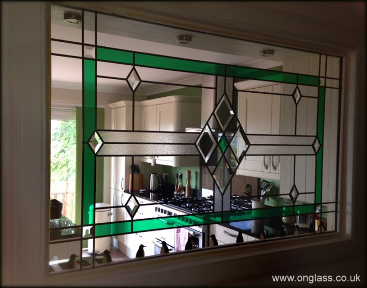 Bevel glass window design