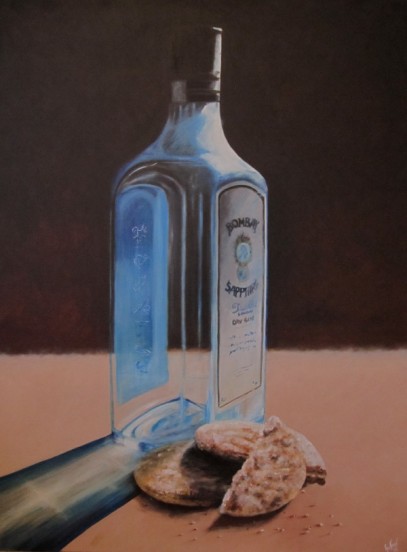 Bombay Sapphire & Hobnobs