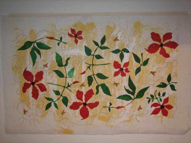 Clematis Flowers and Leaves - Artwork Commission 2009