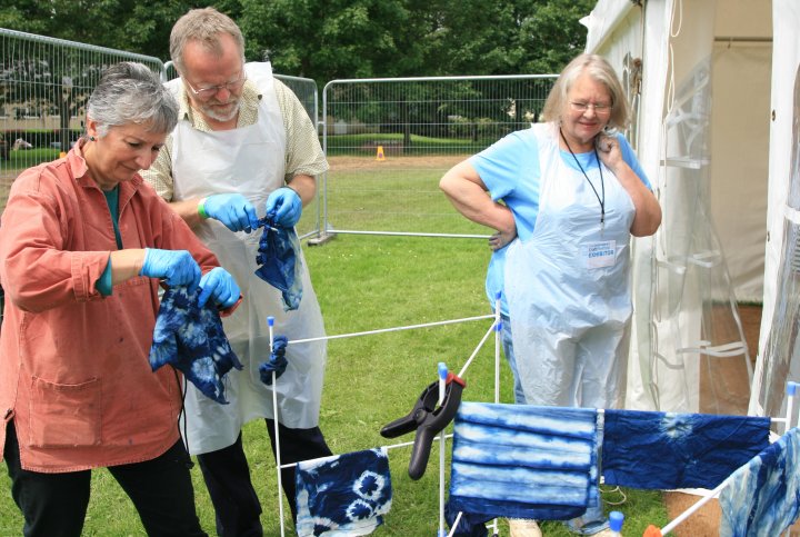 Contemporary Craft Fair - Bovey Tracey 2012 - Indigo Dying