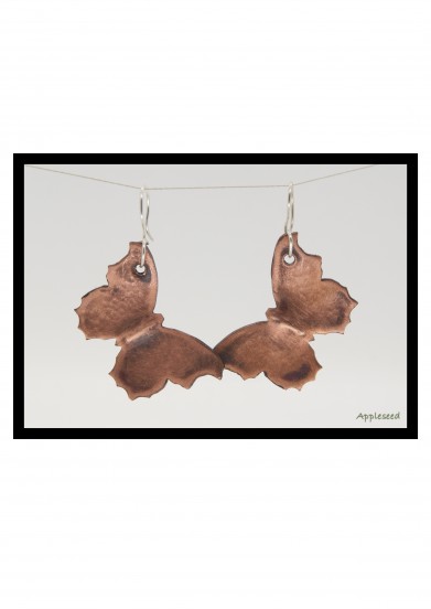 Copper Butterfly Earrings