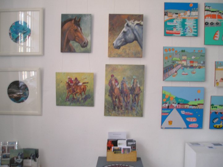 First Spring Exhibition in the Kitchen Gallery Cockington Court.