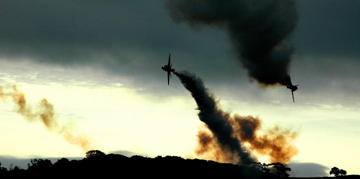 Red Arrows over Dartmouth