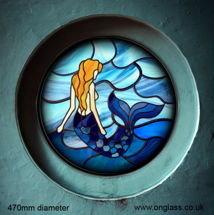 Round Mermaid window