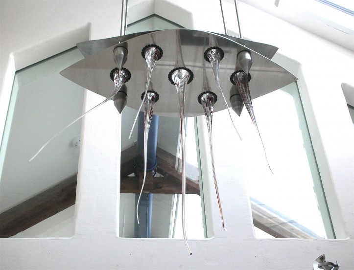 Chandelier, glass/metal (2003) click image for details