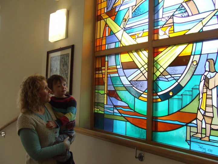 Stained glass window