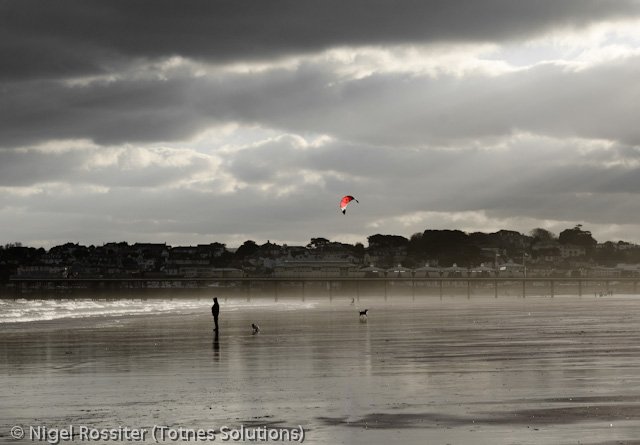 Winter on Paignton beach