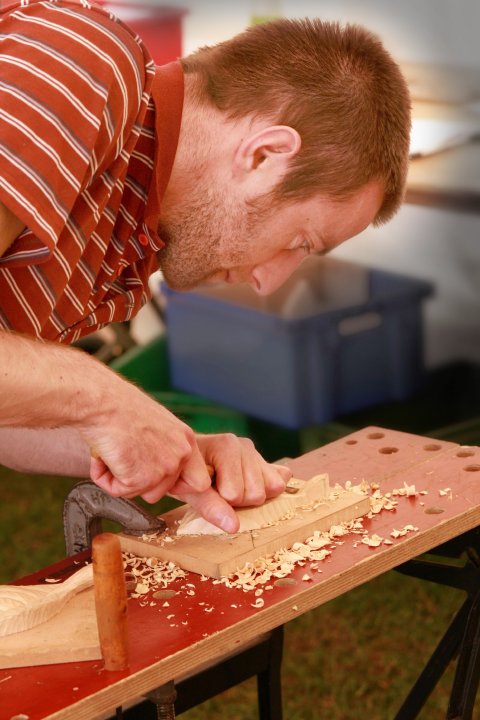 Wood Carving @Contemporary Craft Fair, Bovey Tracey (S.Williams)