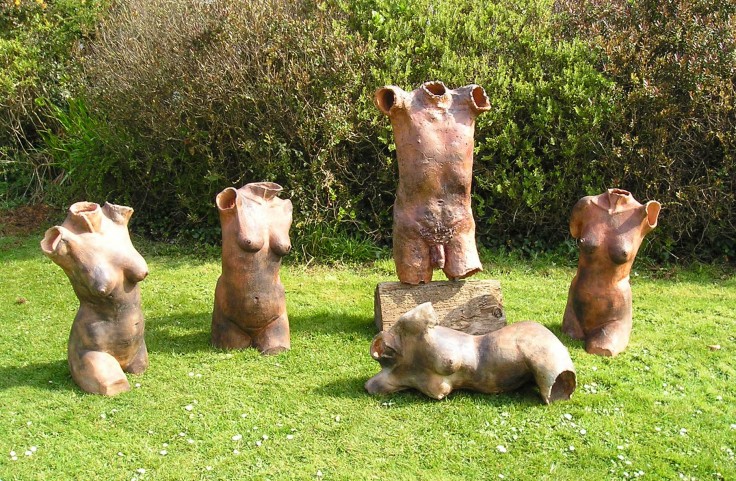 Wood fired life size torsos