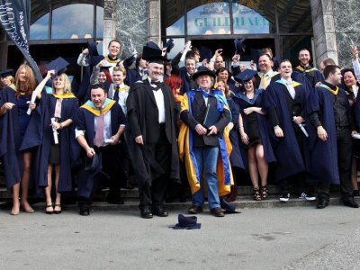 The sun shines for Plymouth College of Art Graduation